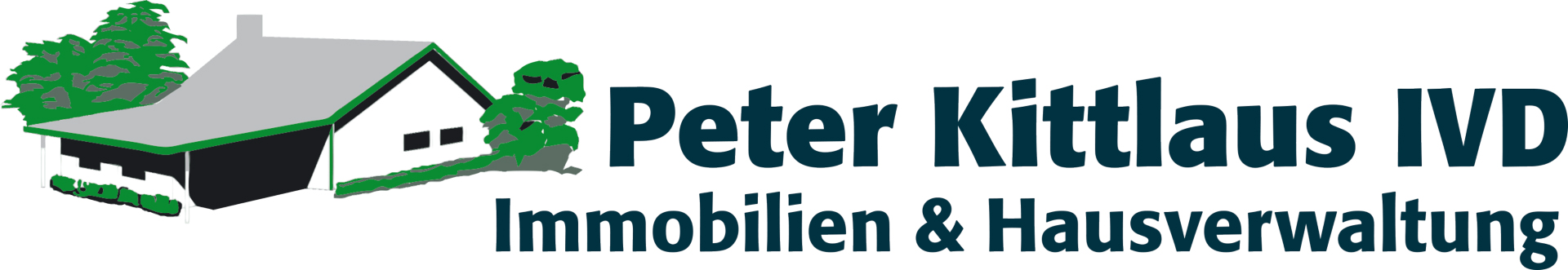 Das Bild zeigt das Logo der Peter Kittlaus Immobilien e.K. Immobilien & Hausverwaltung IVD 
