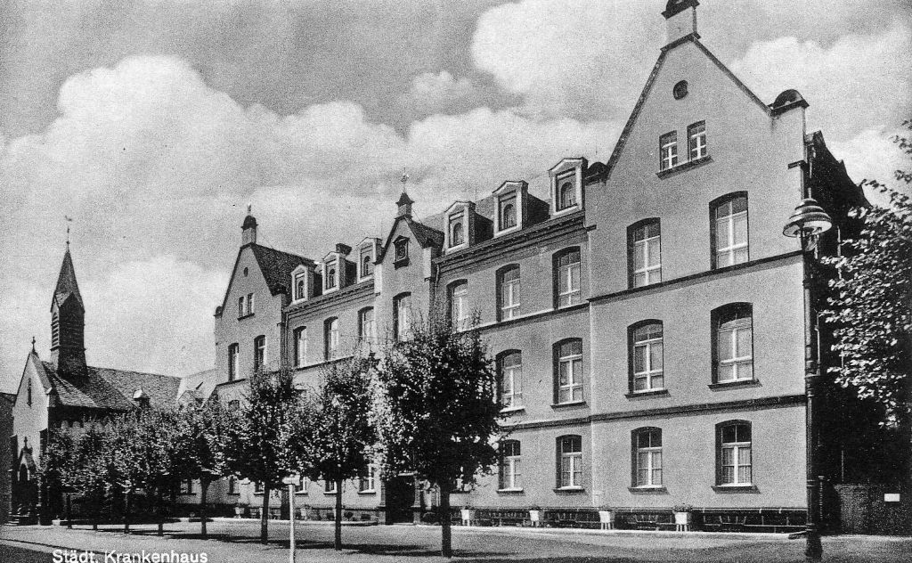Städtisches Krankenhaus, um 1930.
